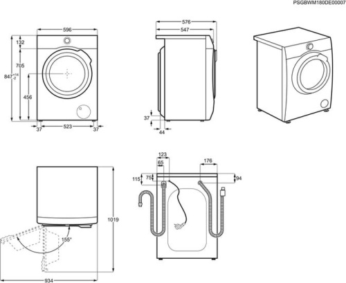 Стирально-сушильная машина Electrolux EW7WR447W фото 3