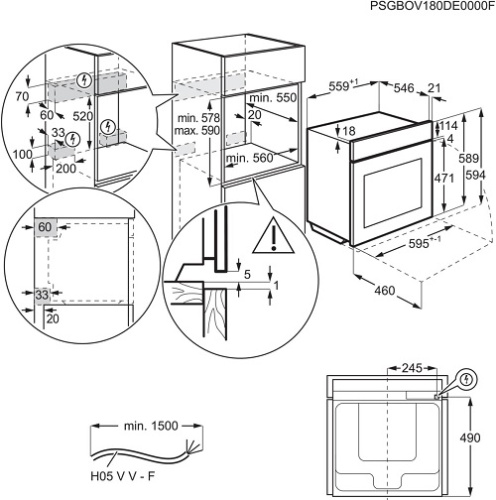 Электрический духовой шкаф Electrolux EOB7S31Z фото 6