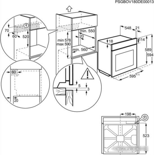 Электрический духовой шкаф Electrolux OEF3H70TK фото 5