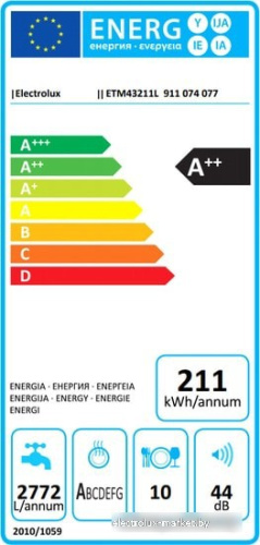 Встраиваемая посудомоечная машина Electrolux ETM43211L фото 2