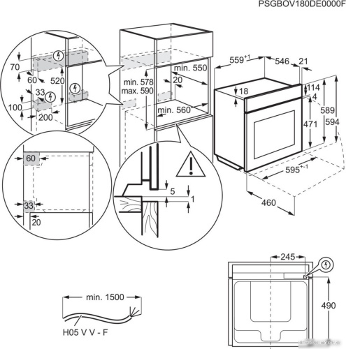 Электрический духовой шкаф Electrolux EOE8P39WX фото 5