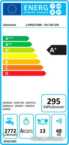 Встраиваемая посудомоечная машина Electrolux EMS27100L фото 2