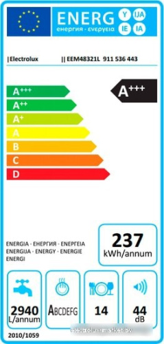 Встраиваемая посудомоечная машина Electrolux EEM48321L фото 3