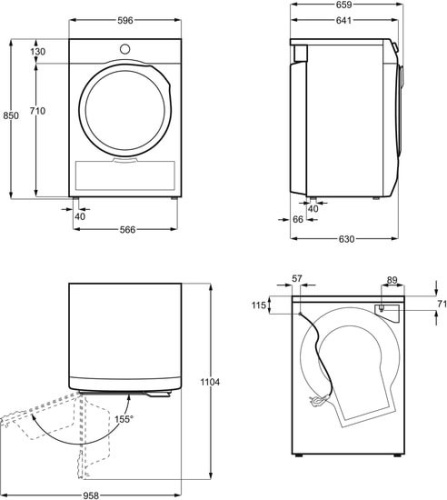 Сушильная машина Electrolux EW6CR428W фото 5